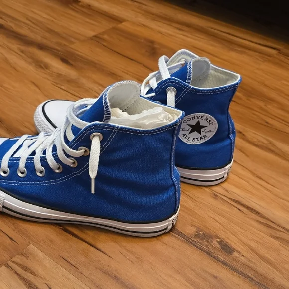 Converse Blue High-Top Sneakers - Picture 3 of 8